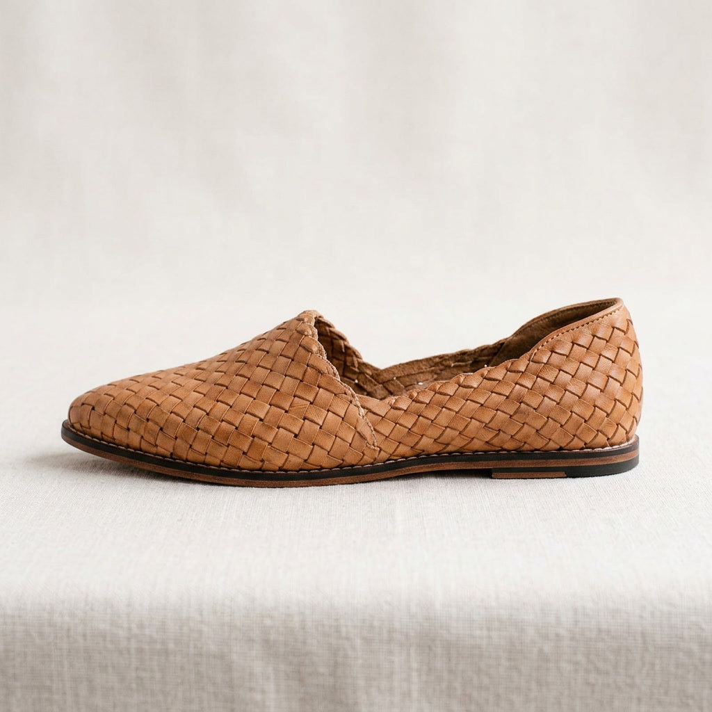 Woven Orthopedic Mules – Flat Slip-On – Three-Arch Support