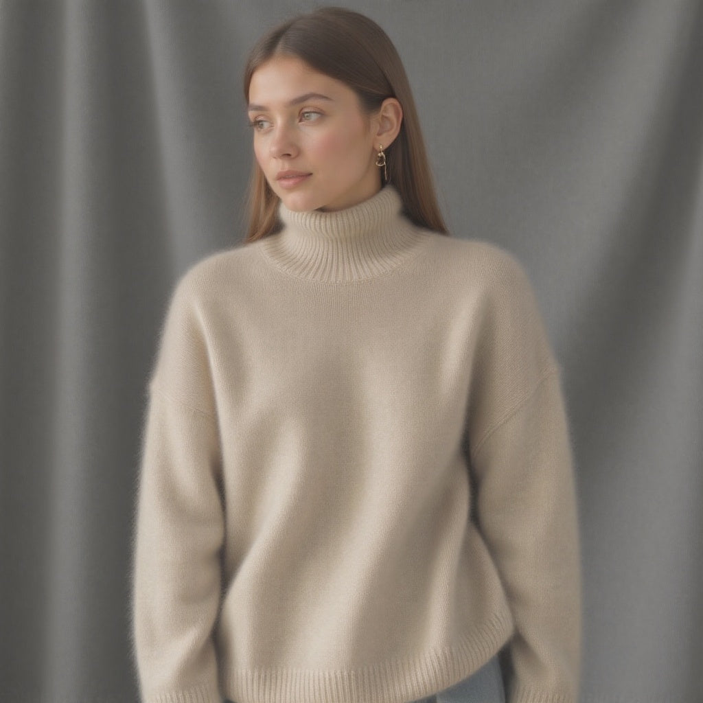 Women's Oversized Turtleneck Sweater