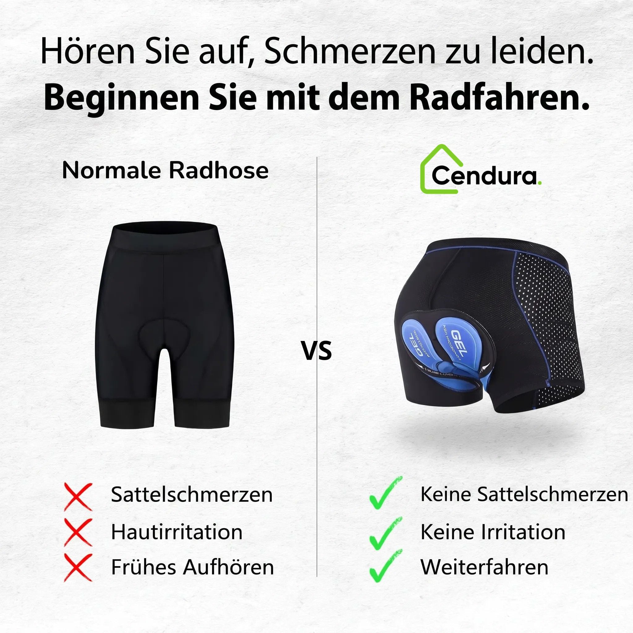 Unisex Gel Padded Cycling Shorts to Wear Under Any Clothing