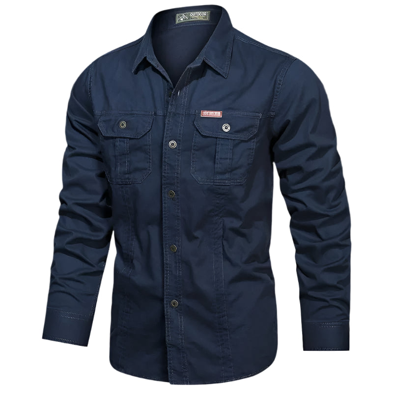 Reed Long Sleeve Button-Down Utility Shirt