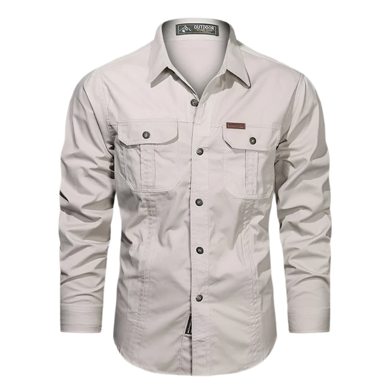 Reed Long Sleeve Button-Down Utility Shirt
