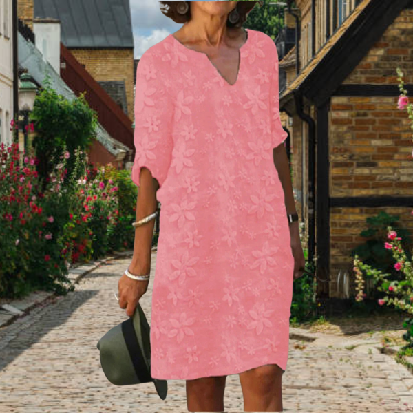Floral Wrap Dress for Women - Relaxed Fit Casual Summer Dress