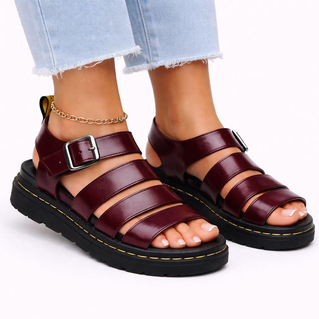 Chunky Platform Sandals for Women with Sturdy Sole