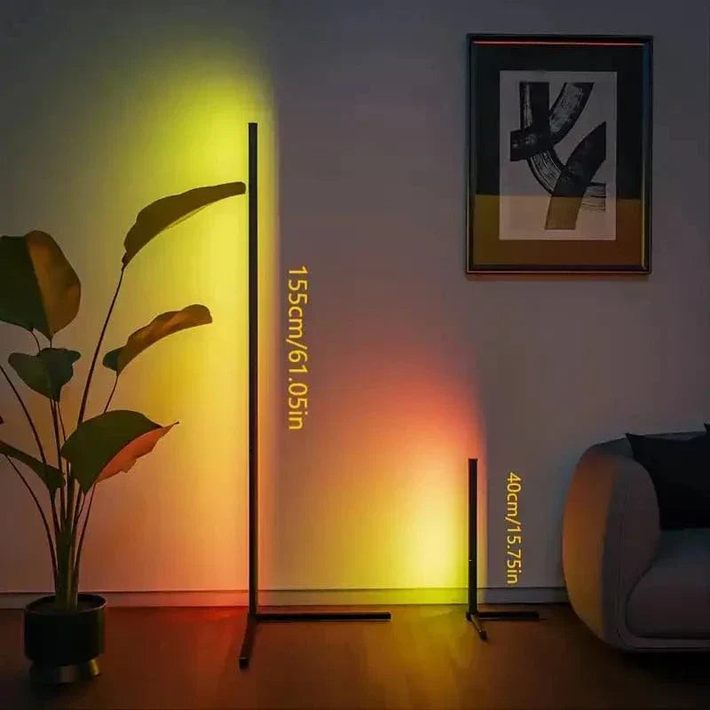 Sleek RGB Corner Lamp With Remote Control