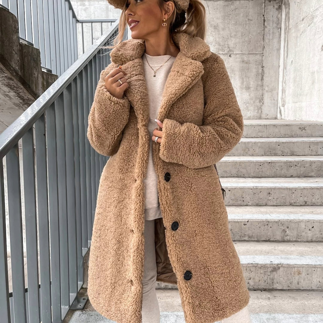 Sloane Oversized Teddy Long Coat