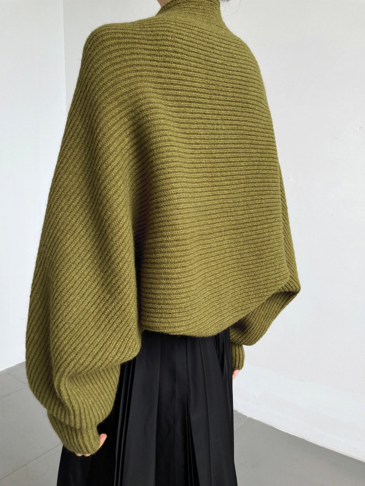 Open Front Shrug Cardigan In Stretch Viscose Knit