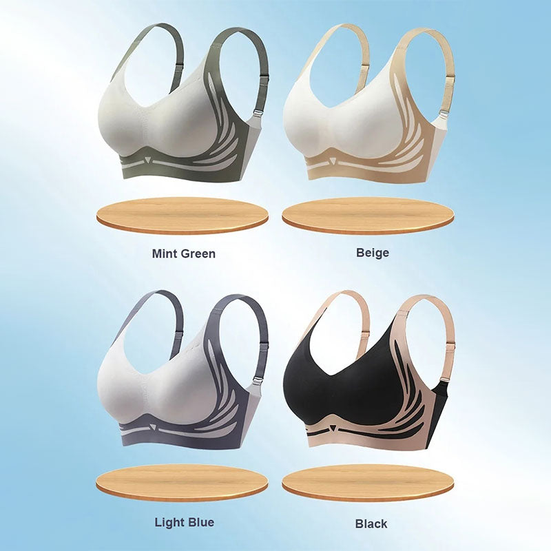 Lifting Wireless Push-Up Bra with Anti-Sagging Support