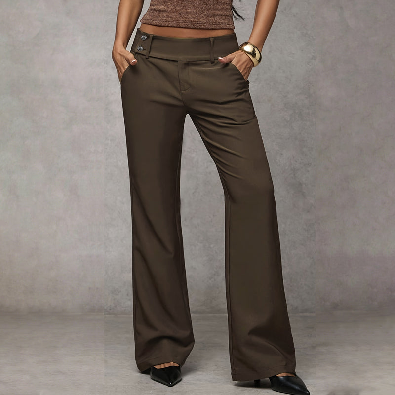 Elowra Tailored Flared Suit Trousers
