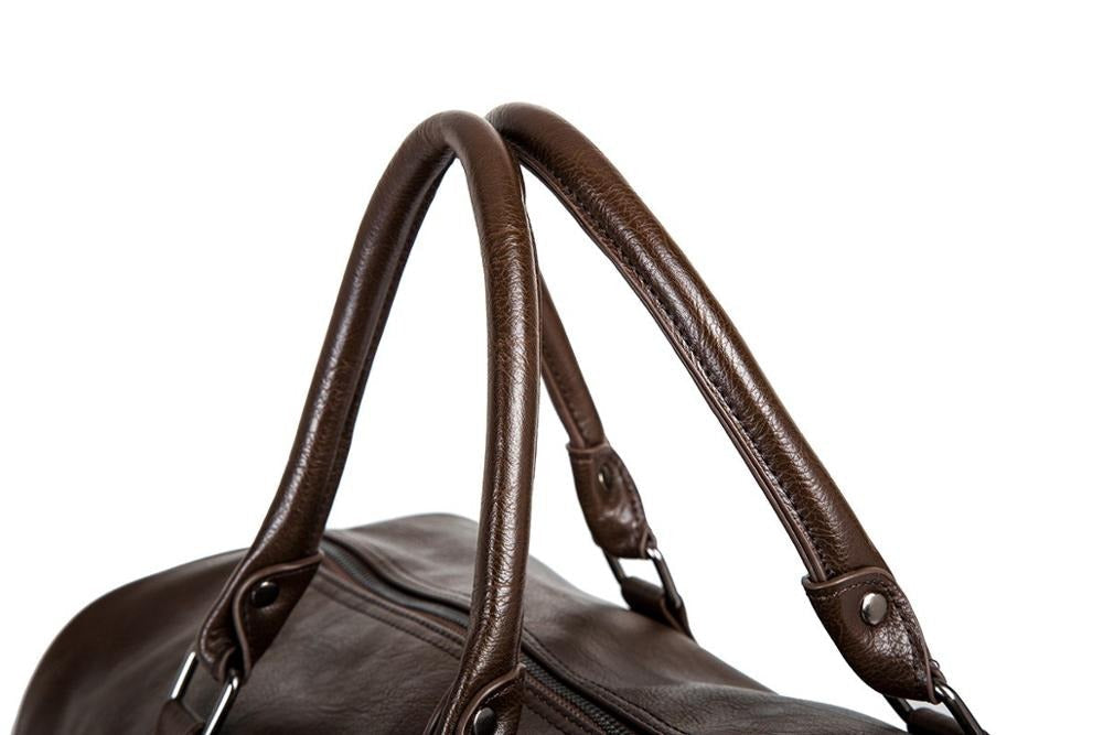 Large Capacity Lightweight Leather Travel Duffel