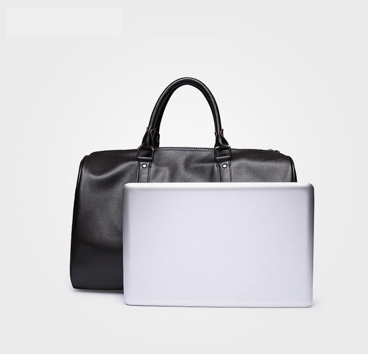 Large Capacity Lightweight Leather Travel Duffel