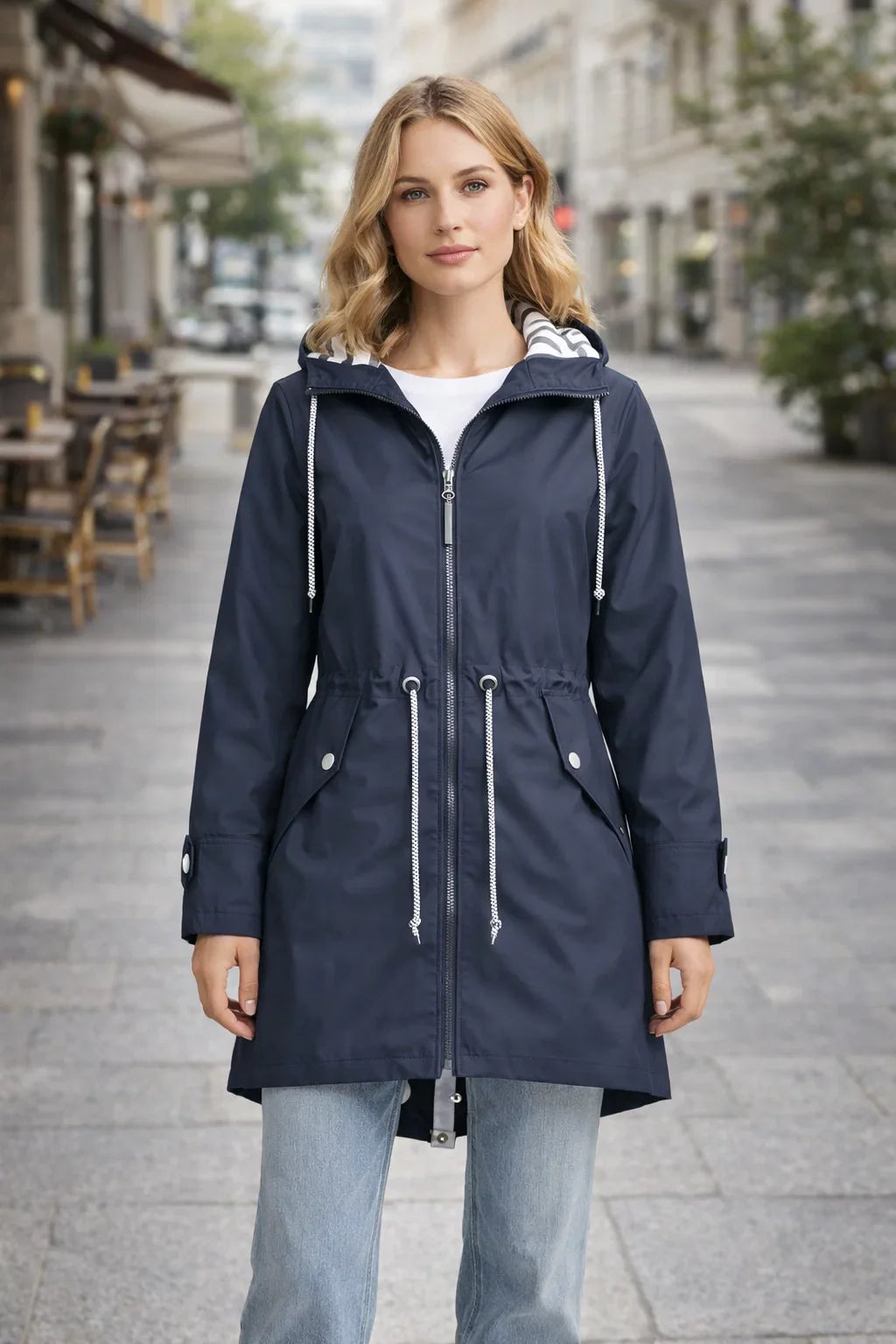 Lightweight Waterproof Hooded Women's Jacket