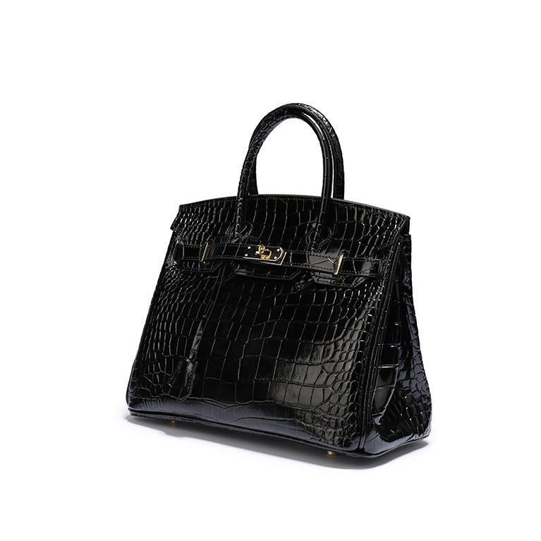 Leather Structured Shoulder Handbag