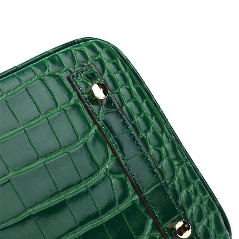 Leather Structured Shoulder Handbag