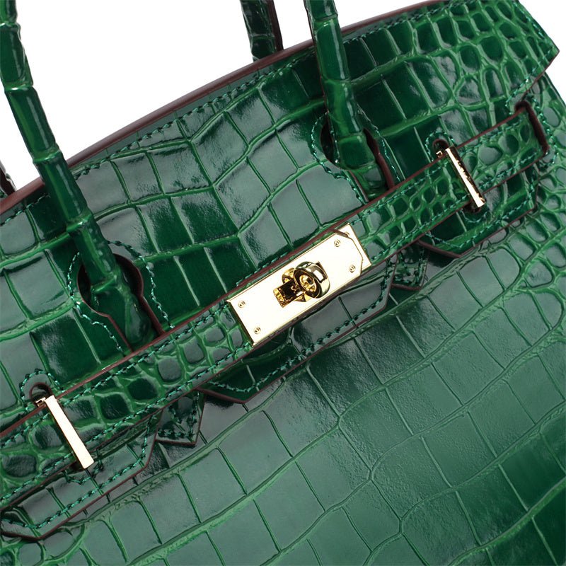 Leather Structured Shoulder Handbag