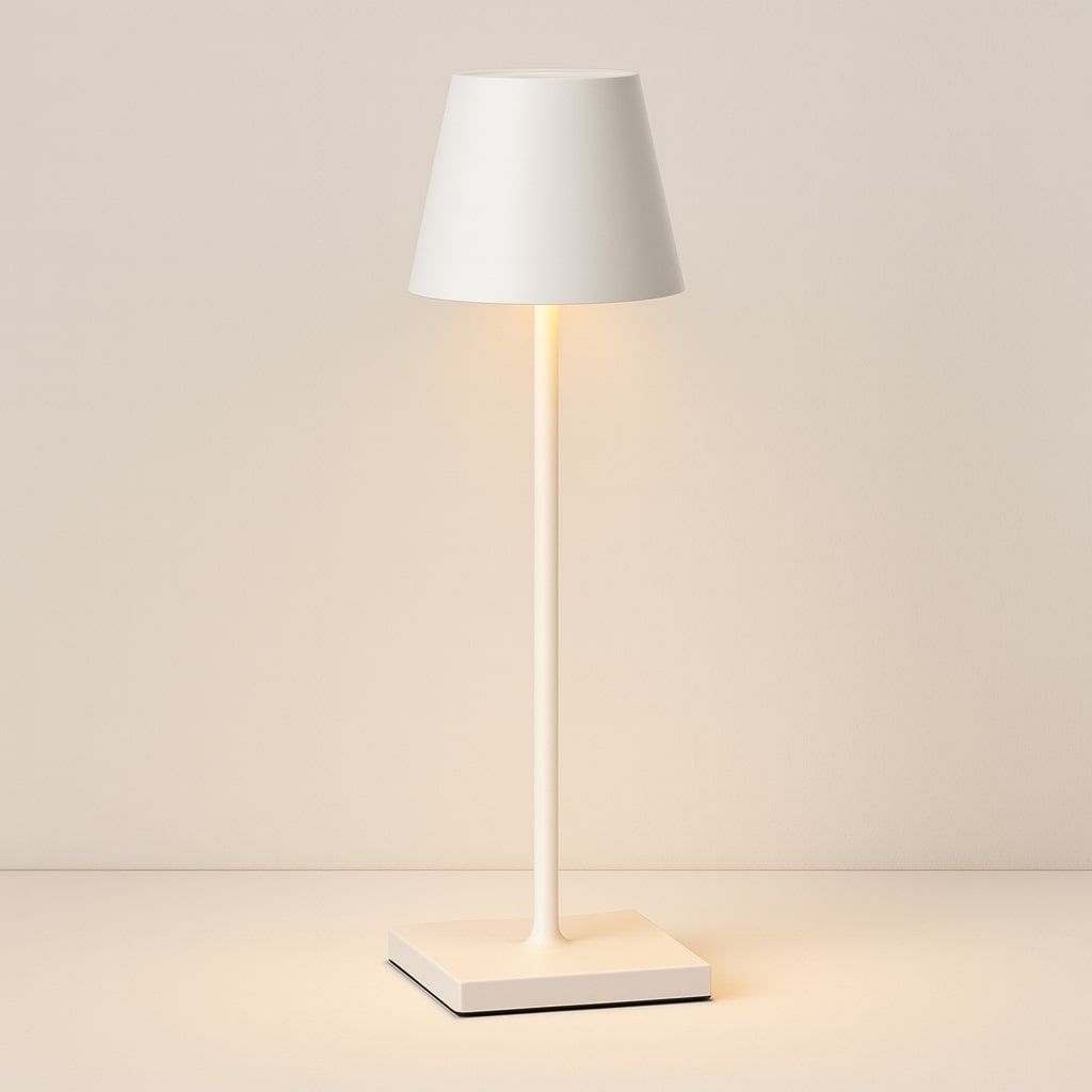 Cordless LED Table Lamp with Touch Dimmer and 16-Hour Battery