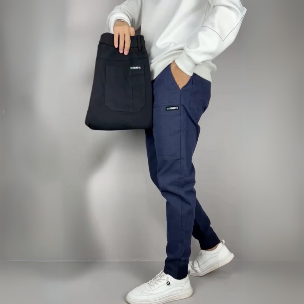 Stretch Cargo Trousers With Flexible Comfort Fit