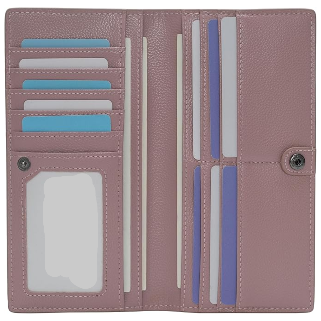 Ultra-Slim RFID Blocking Leather Card Wallet