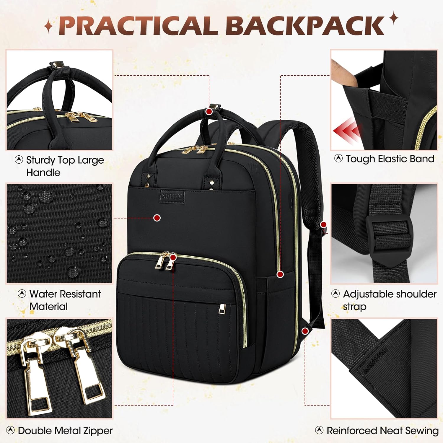 TSA-Friendly Anti-Theft Travel Laptop Backpack