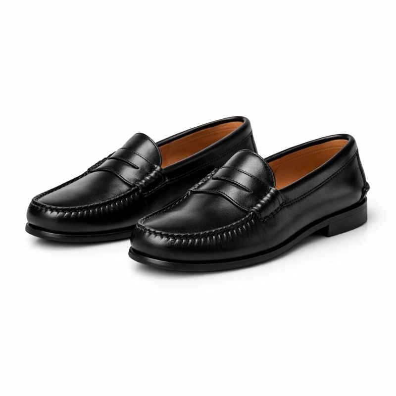 Moc Toe Penny Loafers in Classic Leather Look