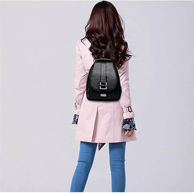 Water Resistant Premium Leather Backpack