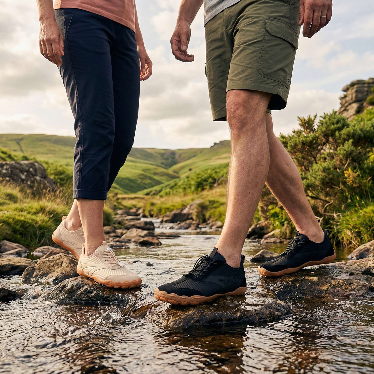 Unisex Wide Toe Box Five-Finger Walking Shoes | Lightweight Barefoot