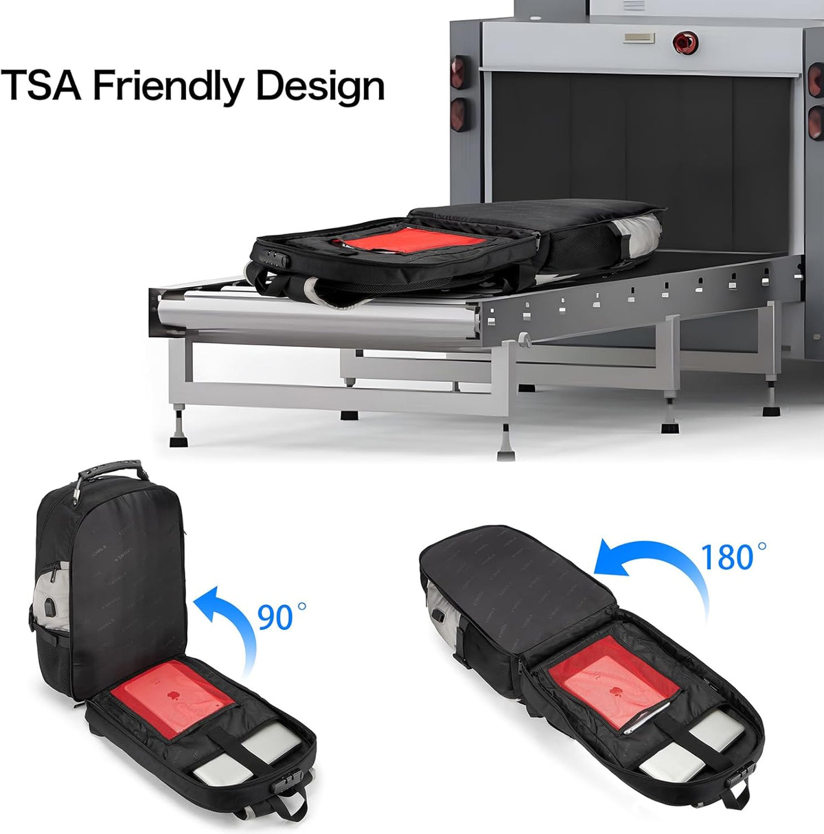 Anti-Theft USB Charging Laptop Backpack