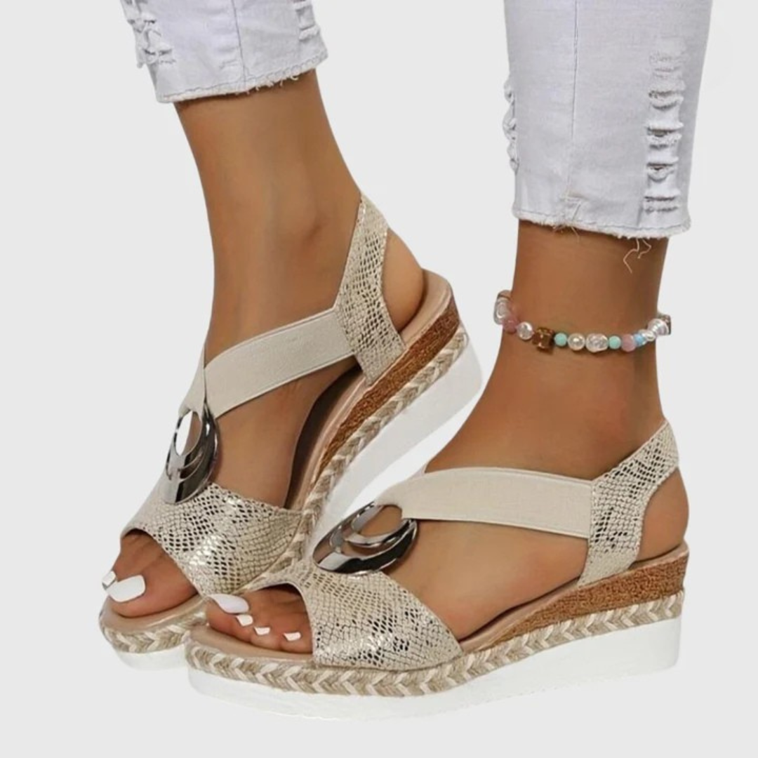 Open Toe Espadrille Platform Sandals
