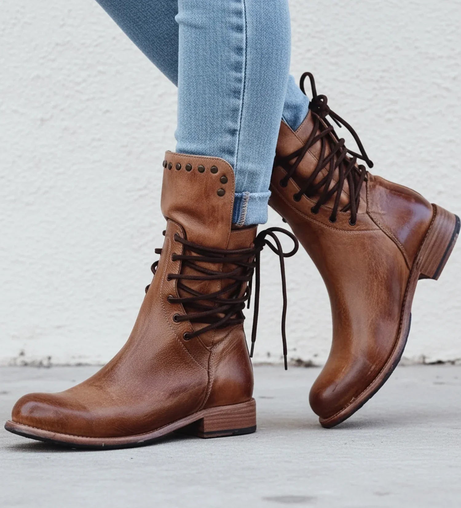 Kendra Orthopedic Lace-Up Ankle Boots