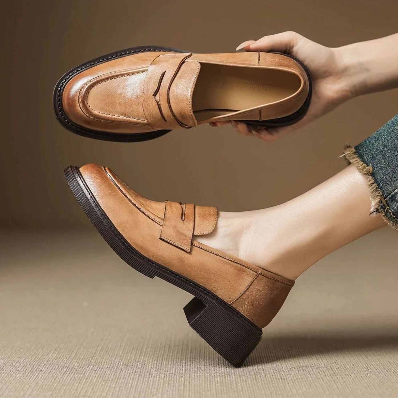 Charlotte Classic Penny Loafer Flats