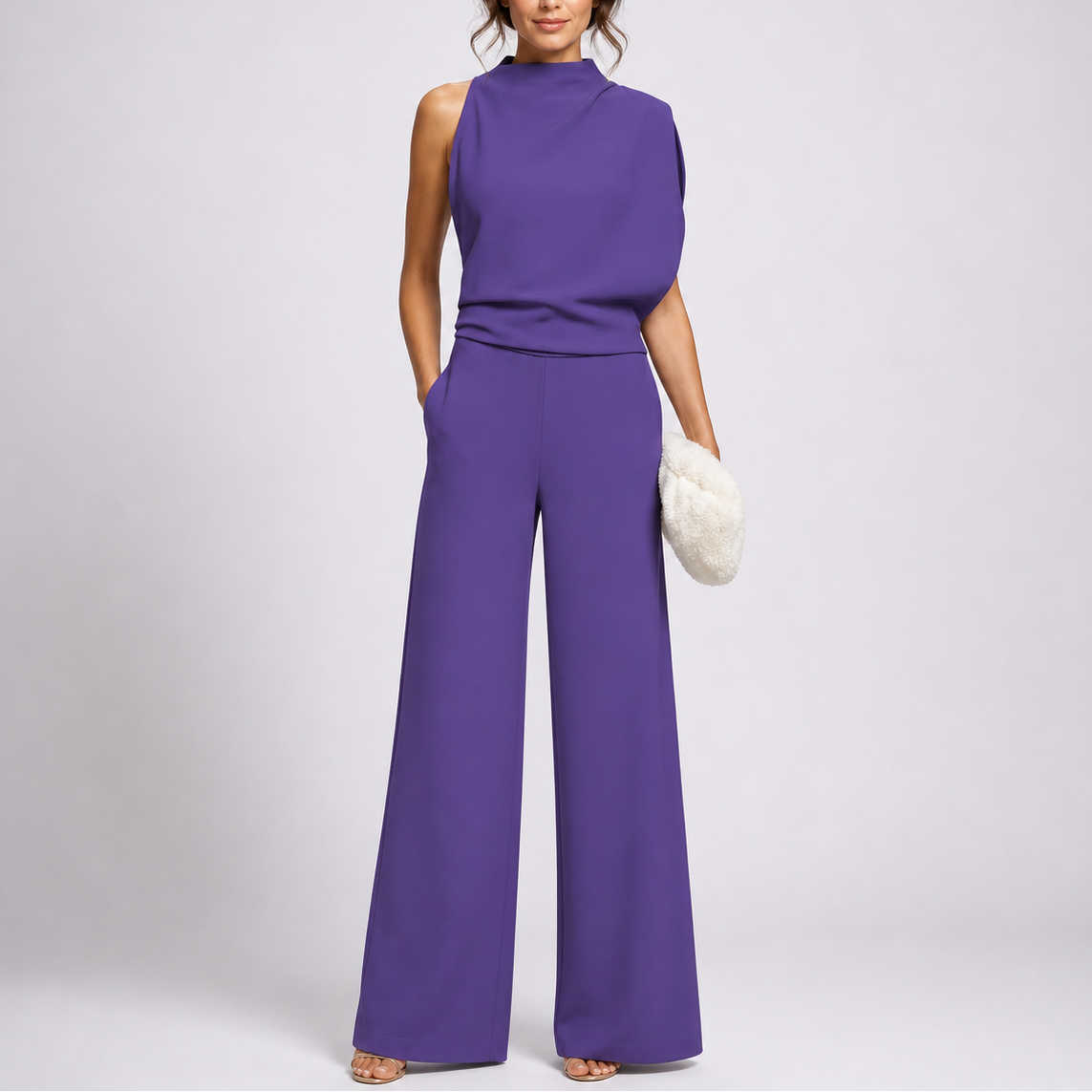 Sleeveless Wide-Leg Jumpsuit for Women