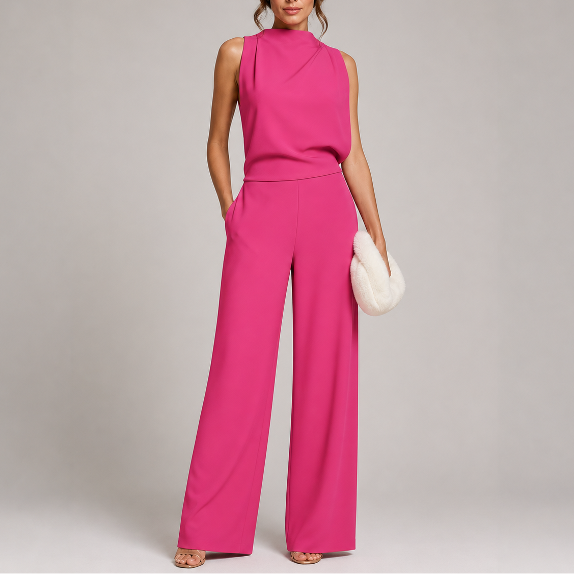Sleeveless Wide-Leg Jumpsuit for Women