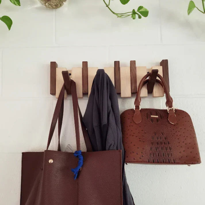 Artistic Wooden Piano Coat Rack