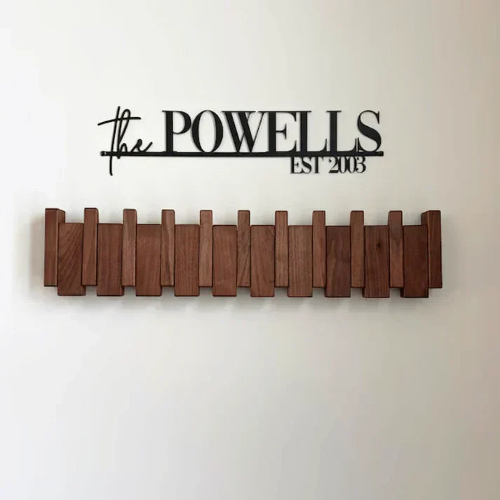 Artistic Wooden Piano Coat Rack