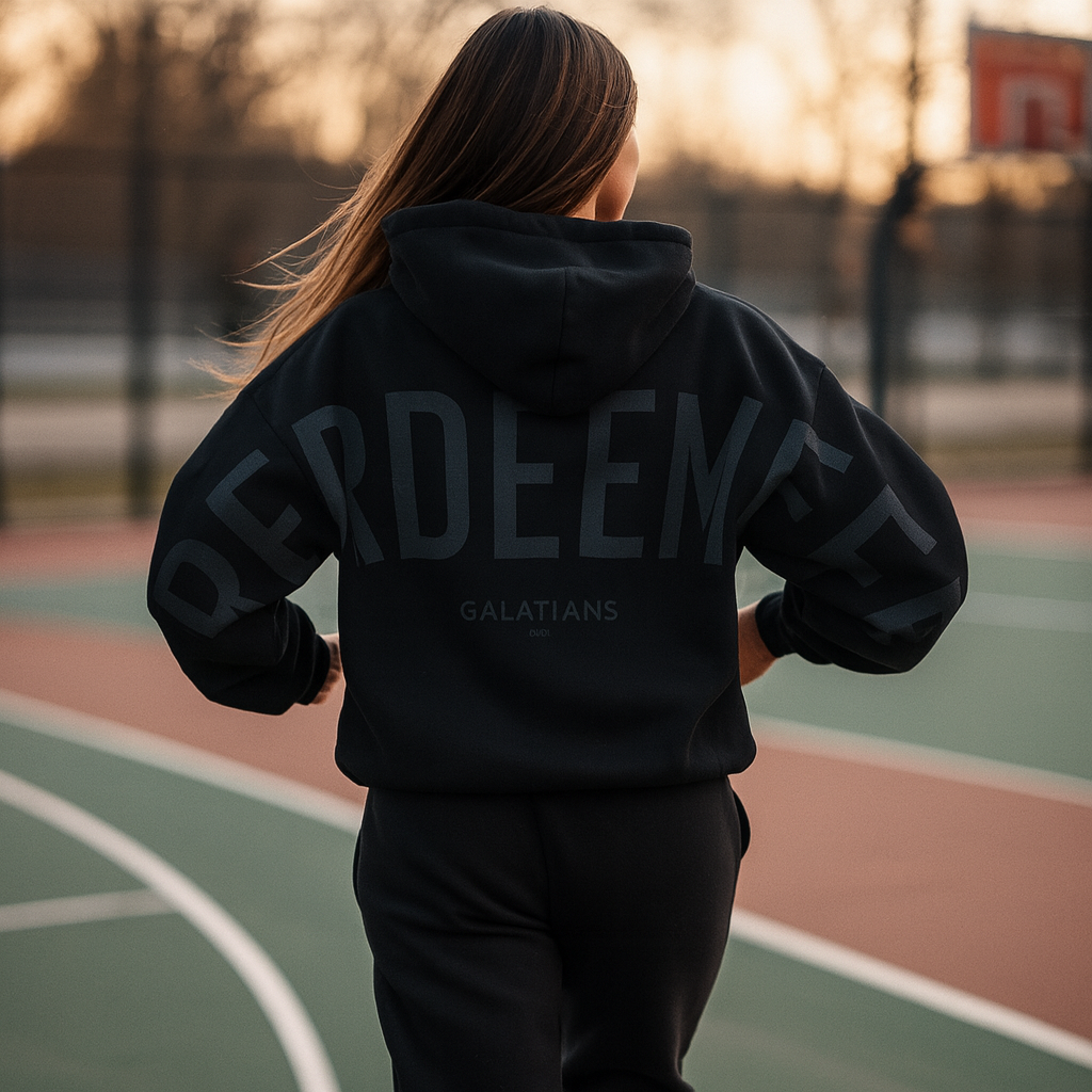 Yahweh Testimony Oversized Fleece Hoodie