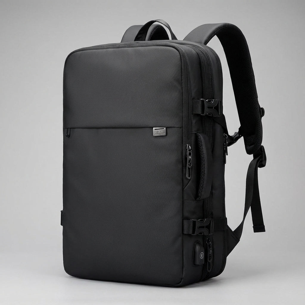 Expandable Water-Resistant Carry-On Travel Backpack