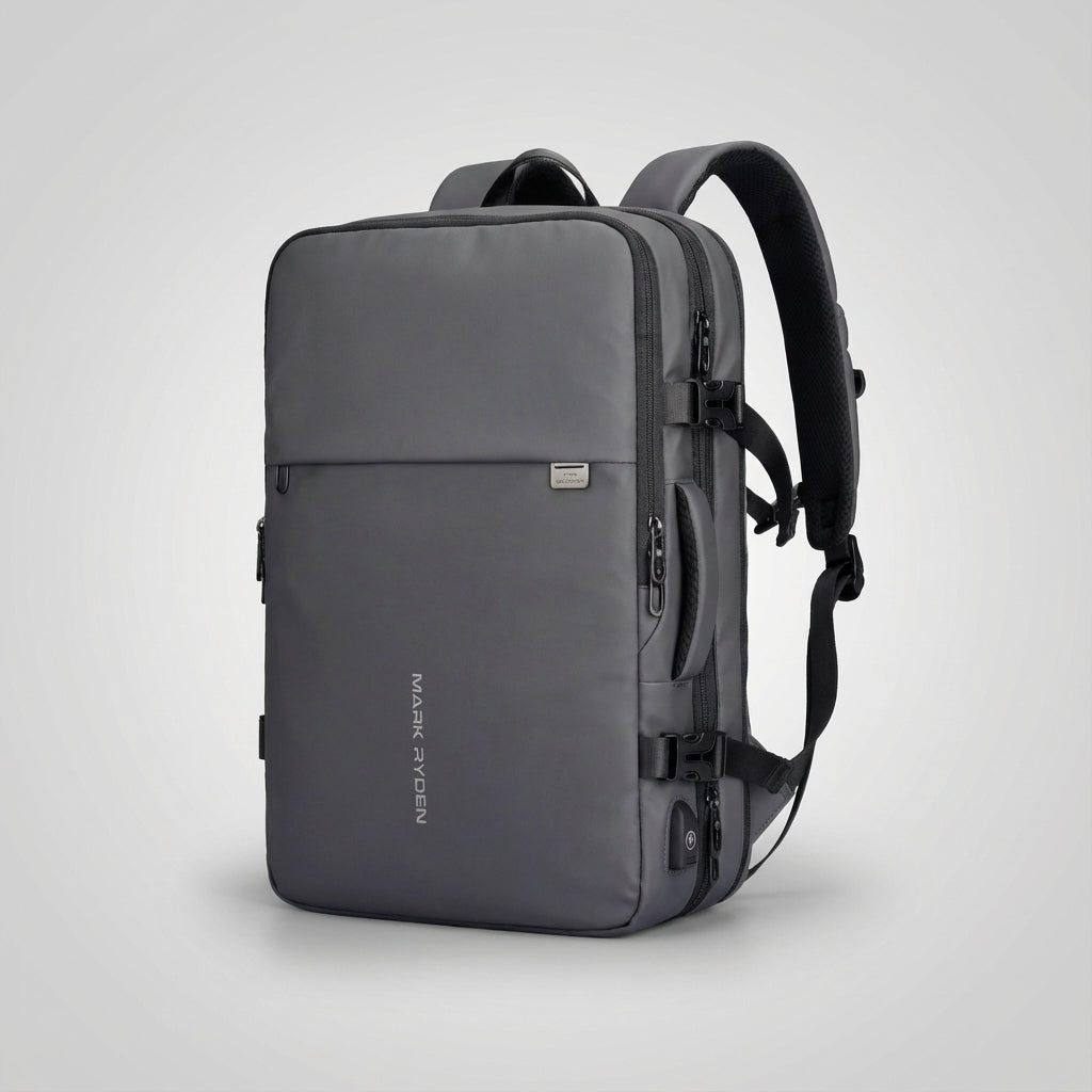 Expandable Water-Resistant Carry-On Travel Backpack