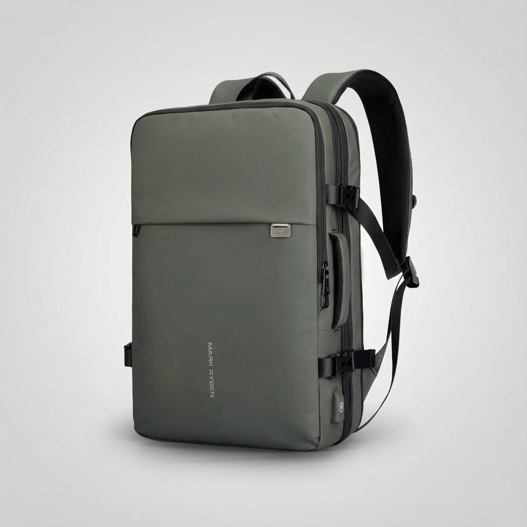 Expandable Water-Resistant Carry-On Travel Backpack