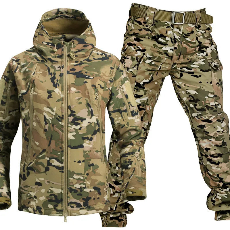 Fleece Lined Waterproof Windproof Outdoor Set