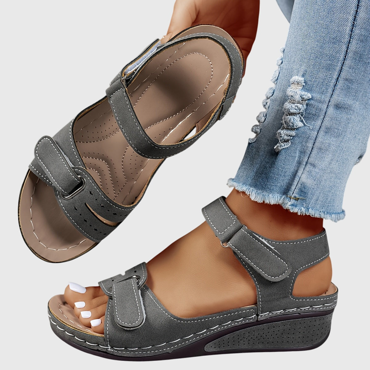 Stability Sole Orthopedic Sandals with Stretchable Fit