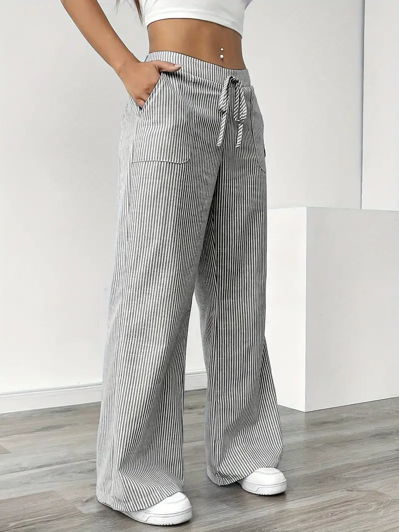 Linda Striped Straight Leg Pants
