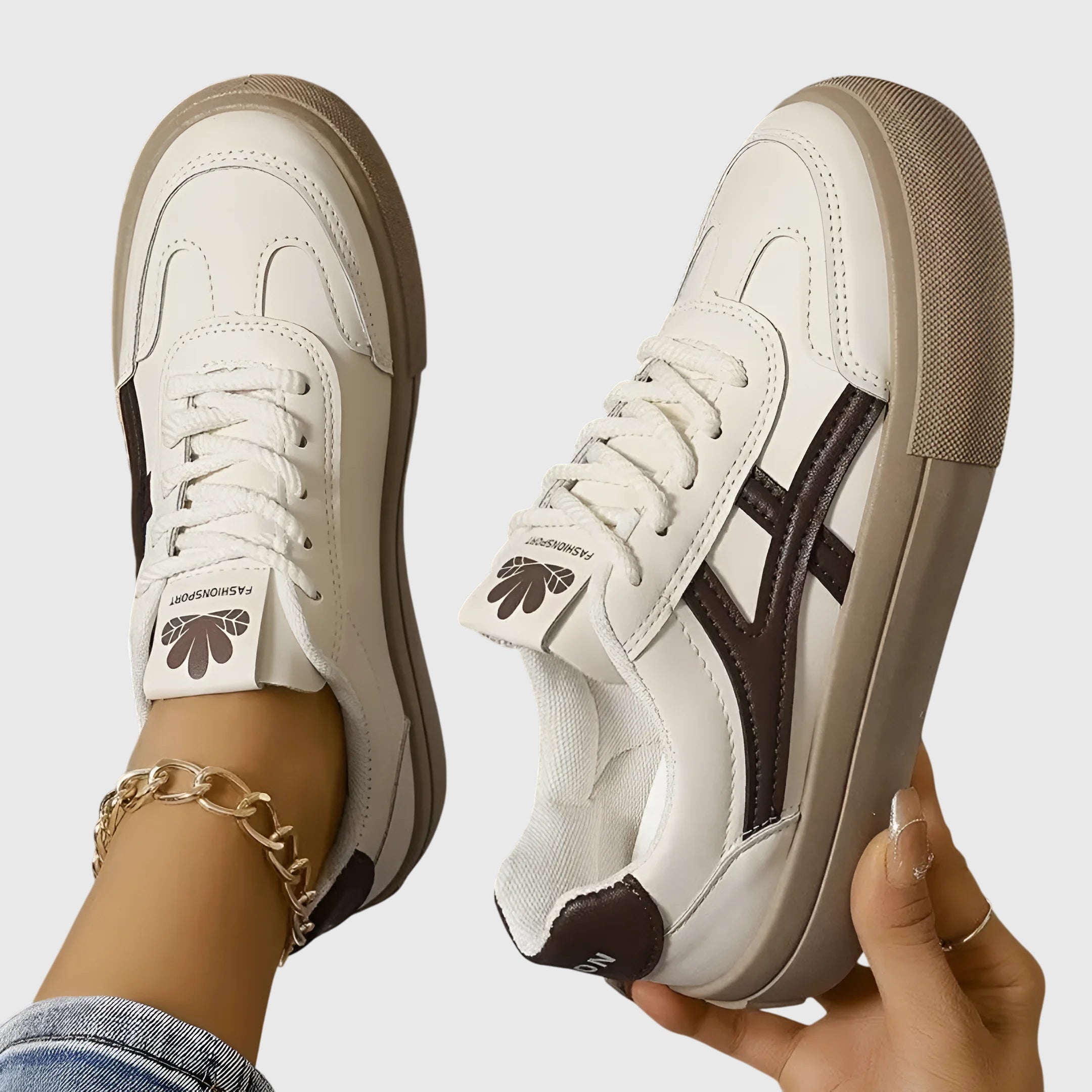 Wide Heel Slip-On Orthopedic Sneakers for Women