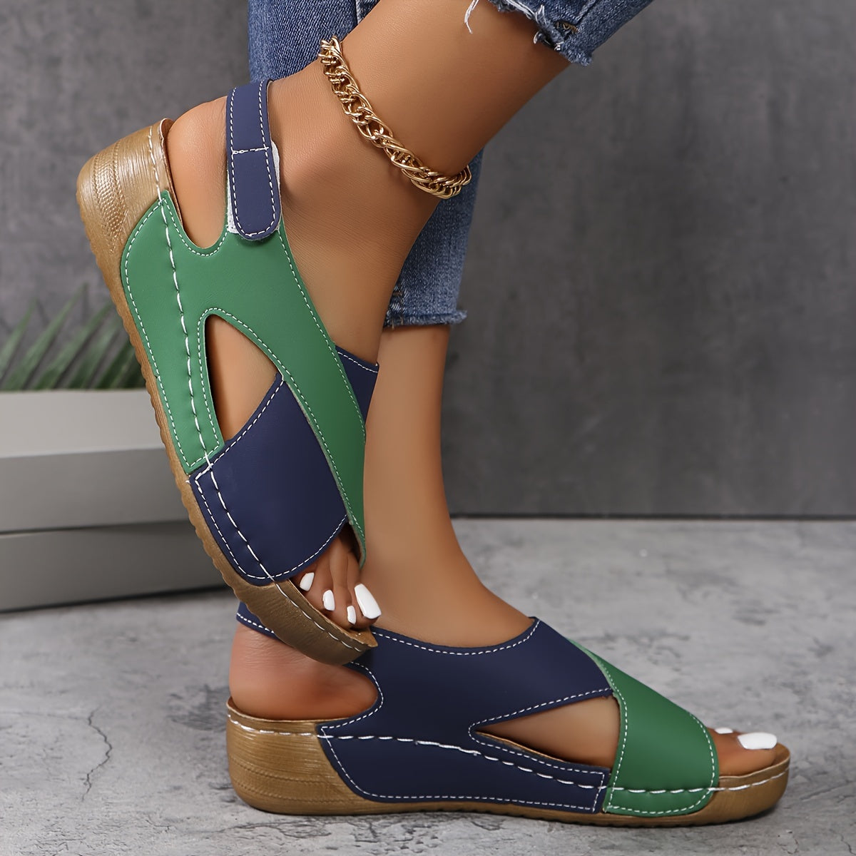 Laura Adjustable Strap Orthopedic Sandals