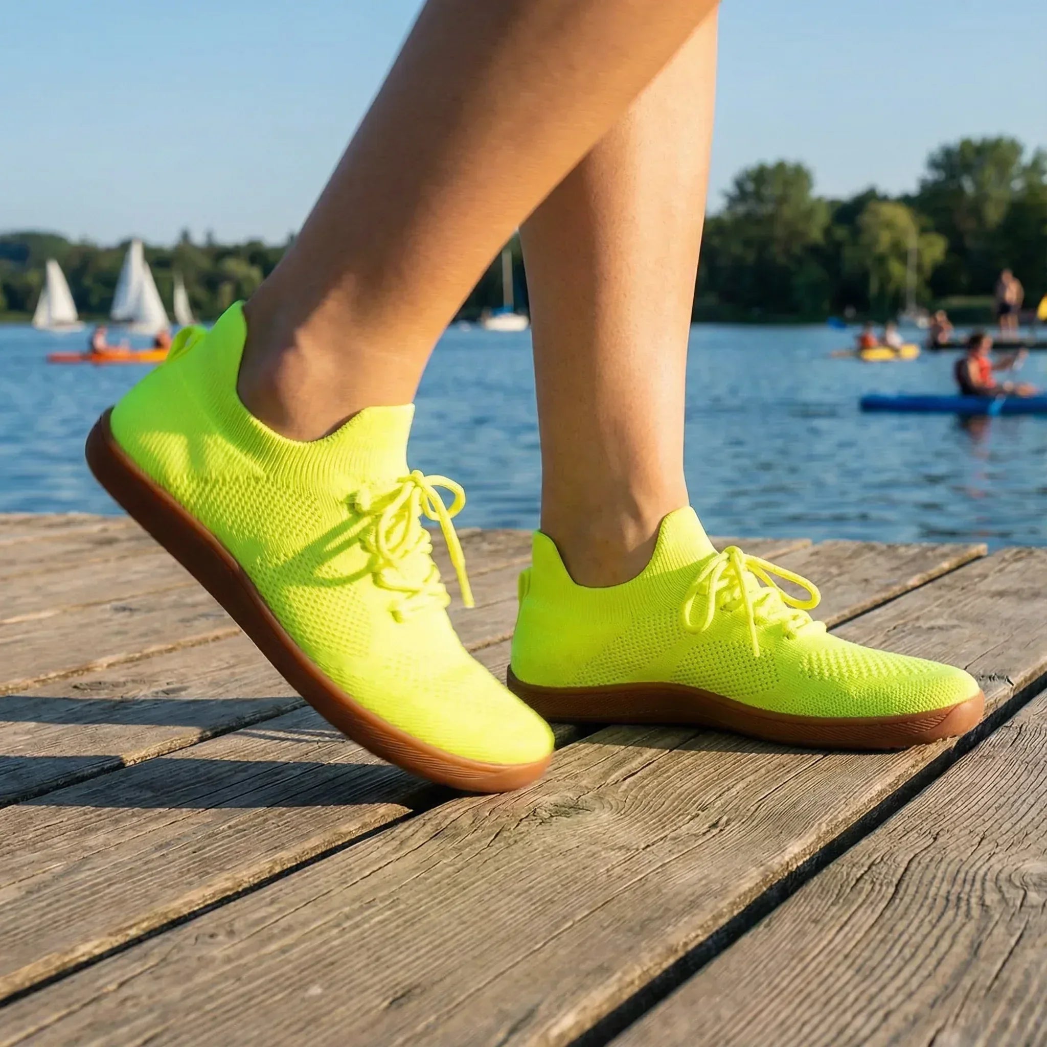 Knit Barefoot Sneakers With Flexible Sole