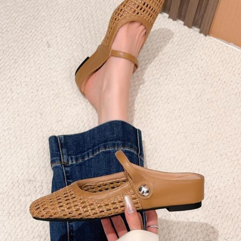 Women's Tressa Orthopedic Woven Mule Flats
