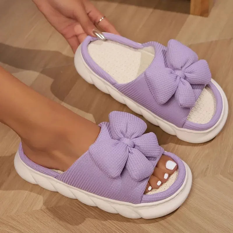 Women's Bow Slide Sandals