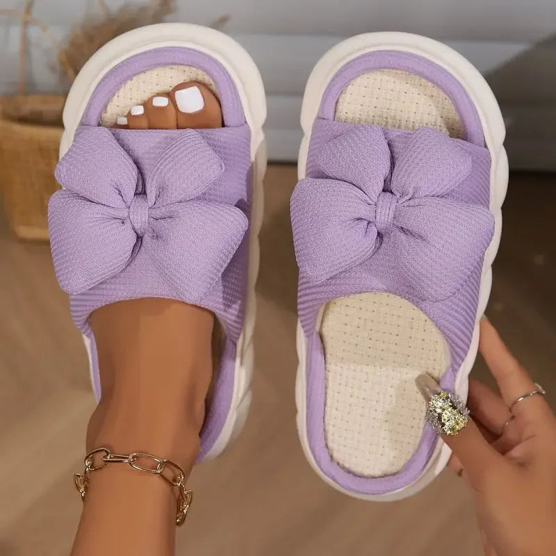 Women's Bow Slide Sandals