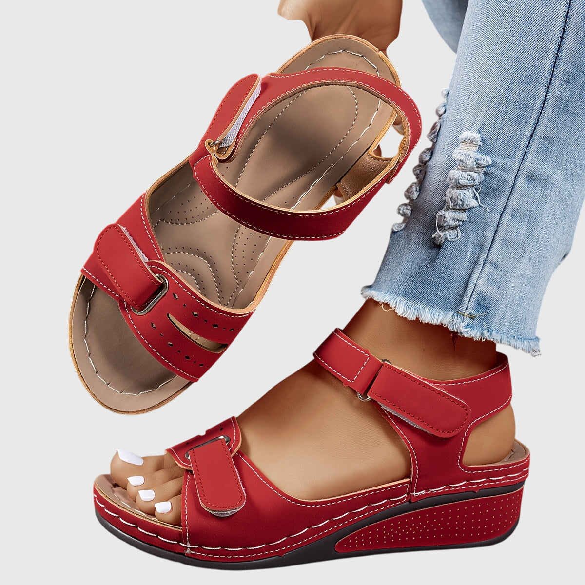 Stability Sole Orthopedic Sandals with Stretchable Fit