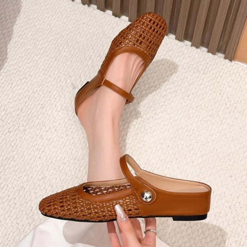 Women's Tressa Orthopedic Woven Mule Flats