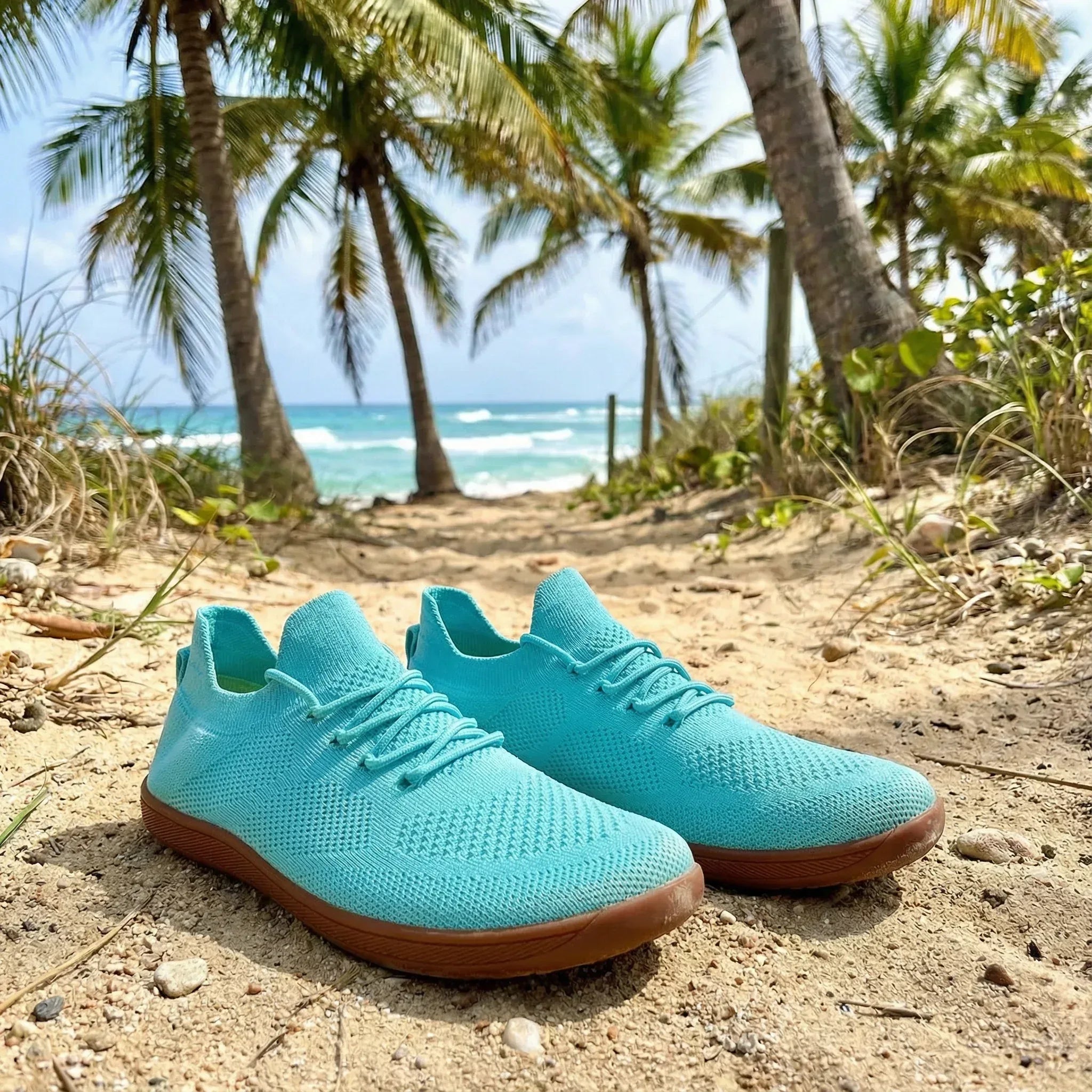 Knit Barefoot Sneakers With Flexible Sole