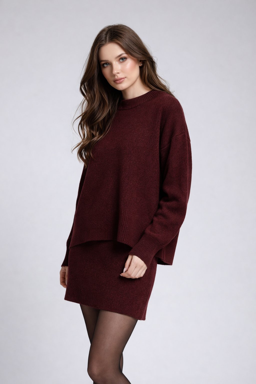 Women's Relaxed Fit Knit Loungewear Set